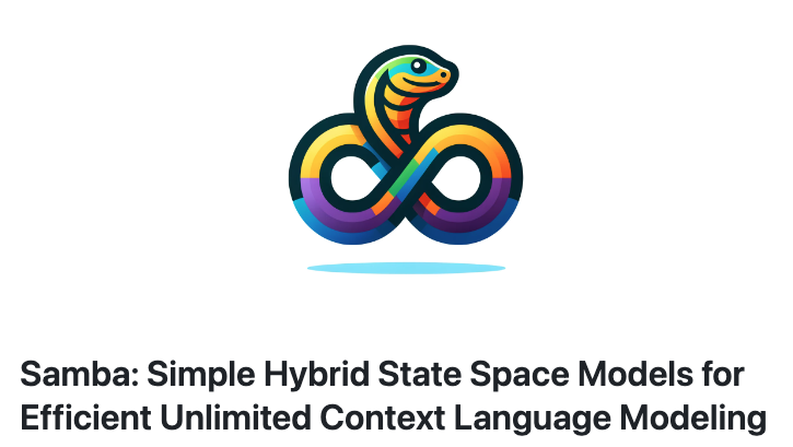 Samba: Microsoft가 공개한 효율적인 무제한 컨텍스트 언어 모델 (Mamba + MLP + Sliding Window Attention + 고품질 Dataset)