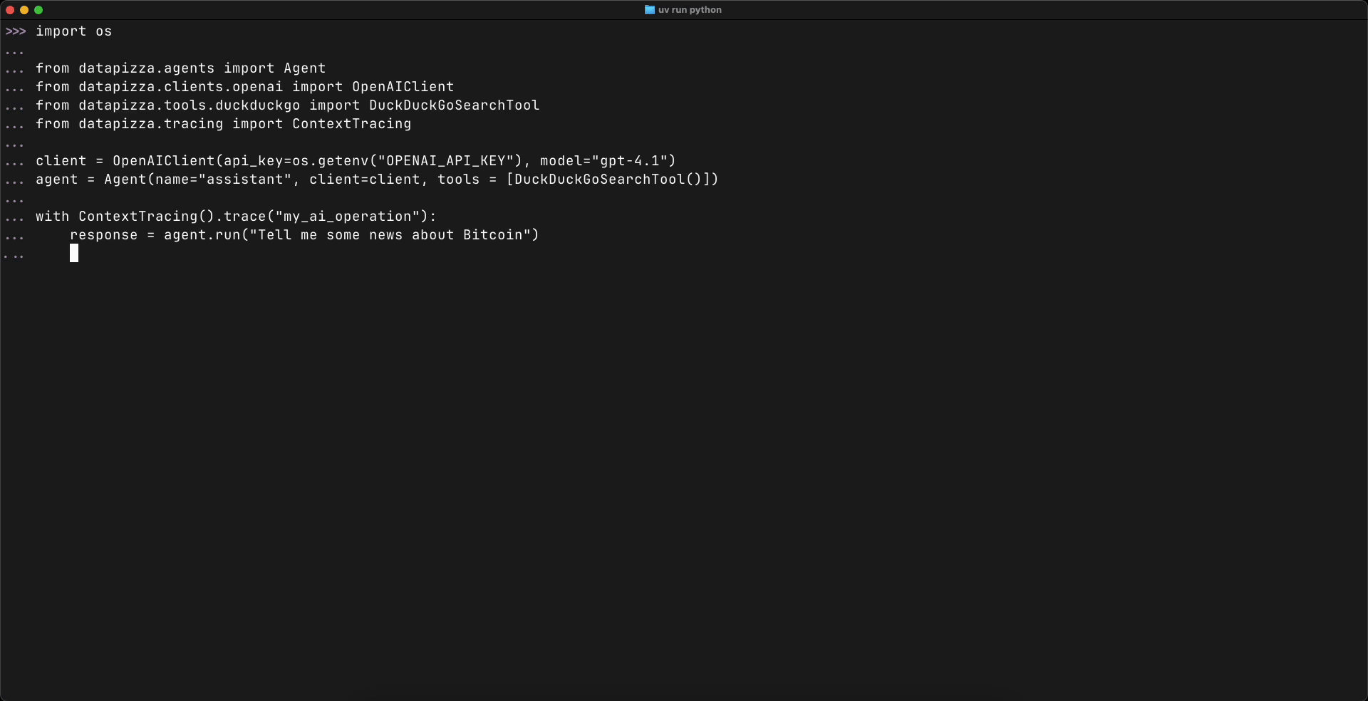 Datapizza AI: API 우선 디자인을 채택하여 제어/예측 가능성을 높인 AI 에이전트 프레임워크 - 읽을거리&정보공유 -  파이토치 한국 사용자 모임