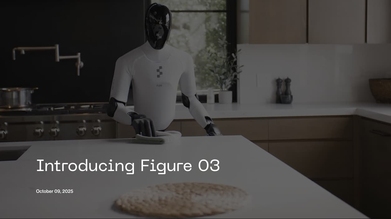 Figure 03: 가정 내 사용을 고려한, 대량 양산 체계를 갖춘 3세대 휴머노이드 로봇