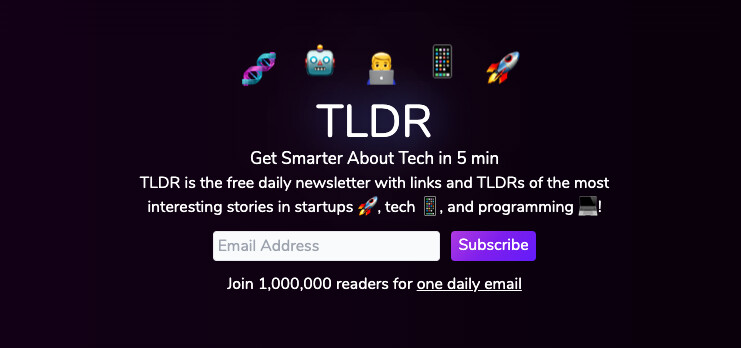 TLDR-AI 뉴스 레터 신청하러 가기