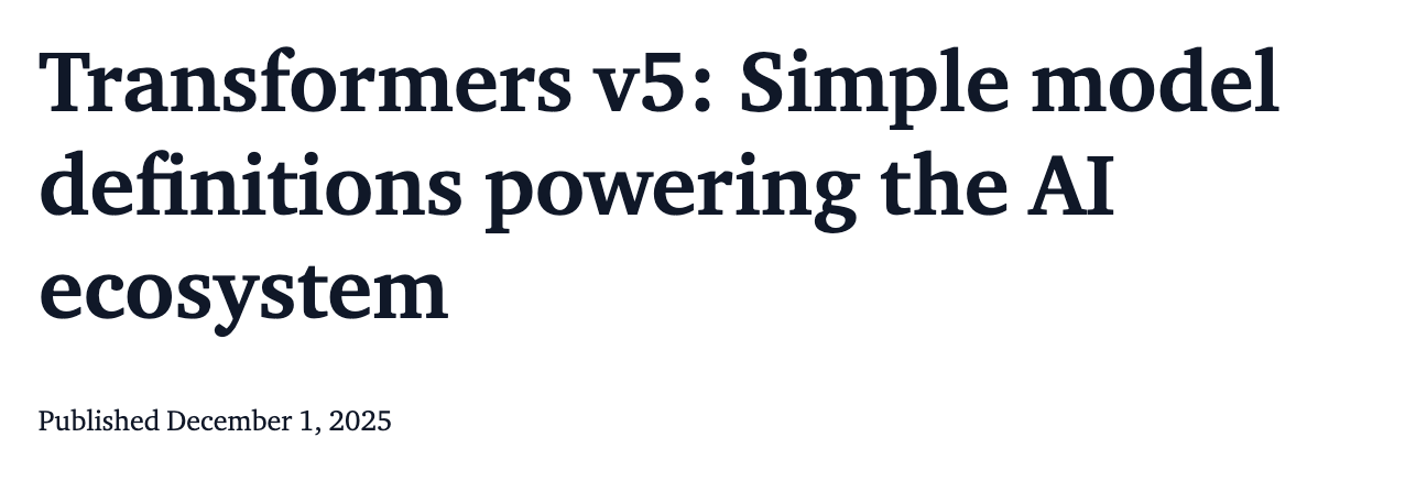 Hugging Face, PyTorch를 단일 Backend로 채택한 Transformers v5 공개