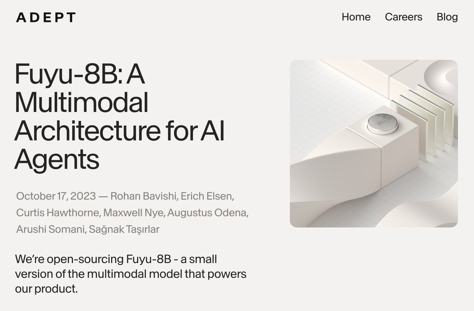 Fuyu-8B: AI 에이전트를 위한 다중 모드 아키텍처 (Fuyu-8B: A Multimodal Architecture for AI Agents)