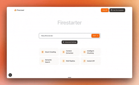 Firestarter - 웹사이트 콘텐츠를 바탕으로 AI Chatbot을 만들어주는 오픈소스 프로젝트