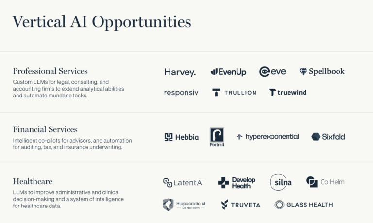 Vertical AI: Opportunities