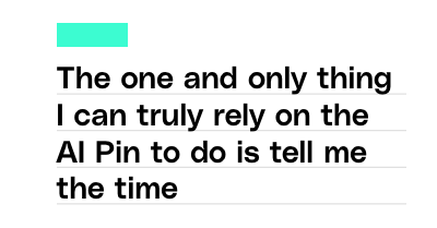 The Verge의 혹평: 'AI Pin의 동작 중 믿을건 시간 뿐'