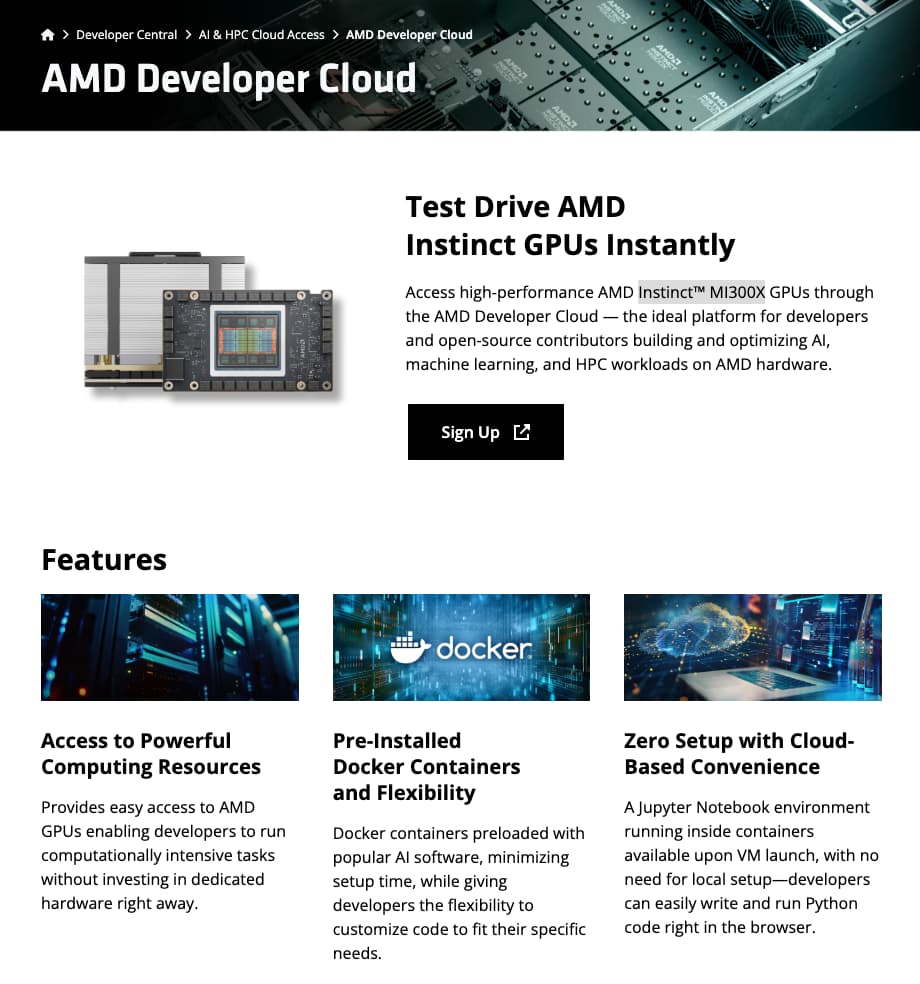 AMD Developer Cloud