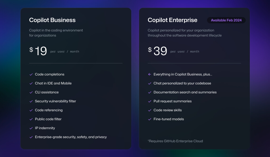 GitHub Copilot Enterprise 공개 : 조직에 맞게 맞춤화된 Copilot
