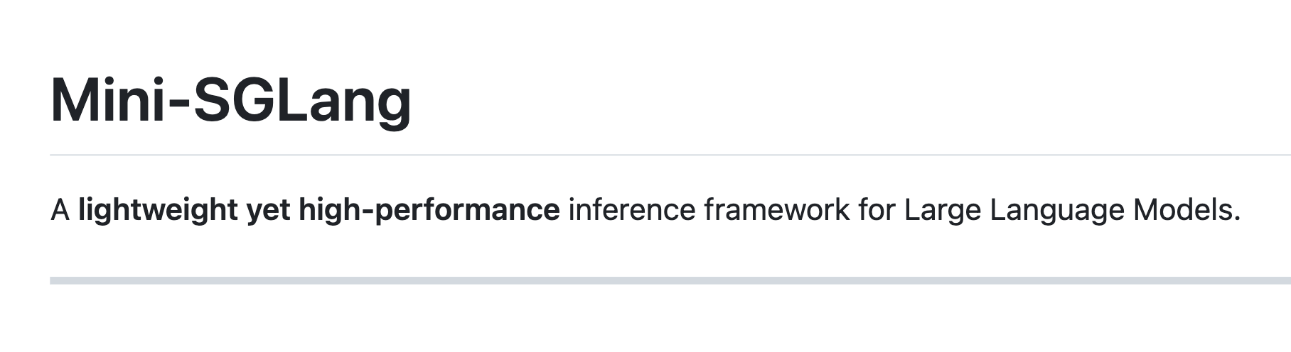 Mini-SGLang: SGLang의 핵심을 담은 경량화 고성능 LLM 추론 프레임워크