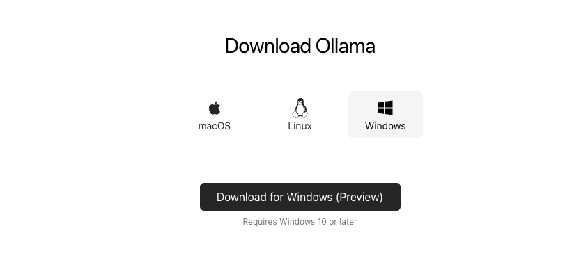 Ollama, Windows용 미리보기 출시 (Windows Preview)